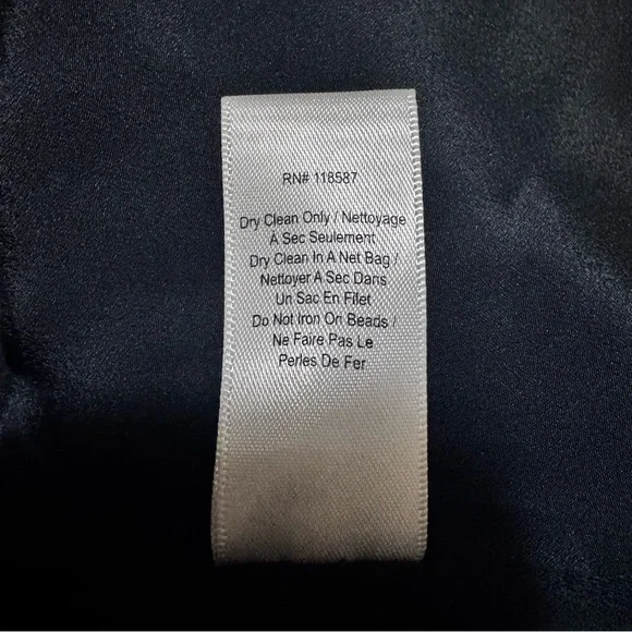 JASON WU COLLECTION•Floral Bead Sequined Midi Shift Dress•Navy•Sz 6 - Picture 12 of 12